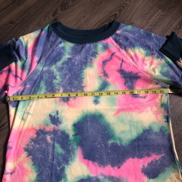 Tie Dye Multicolored Neon Loungewear Gym Set M - Picture 5 of 9